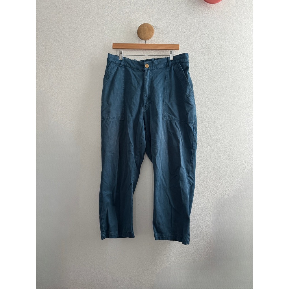 Big Bud Press Organic Cotton Twill Work Pants Teal Blue 1XL Petite